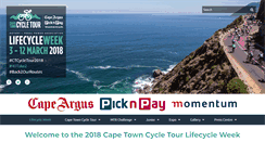 Desktop Screenshot of capetowncycletour.com